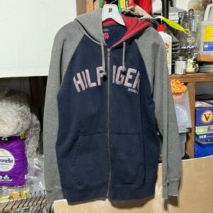 VTG Tommy Hilfiger Men’s Heavyweight Hoodie Fleece Jacket Size Lg